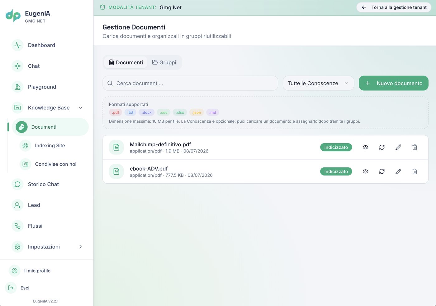 Knowledge Base - EugenIA