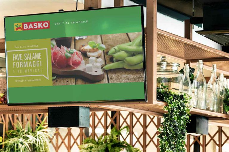 Basko Supermercati digital signage