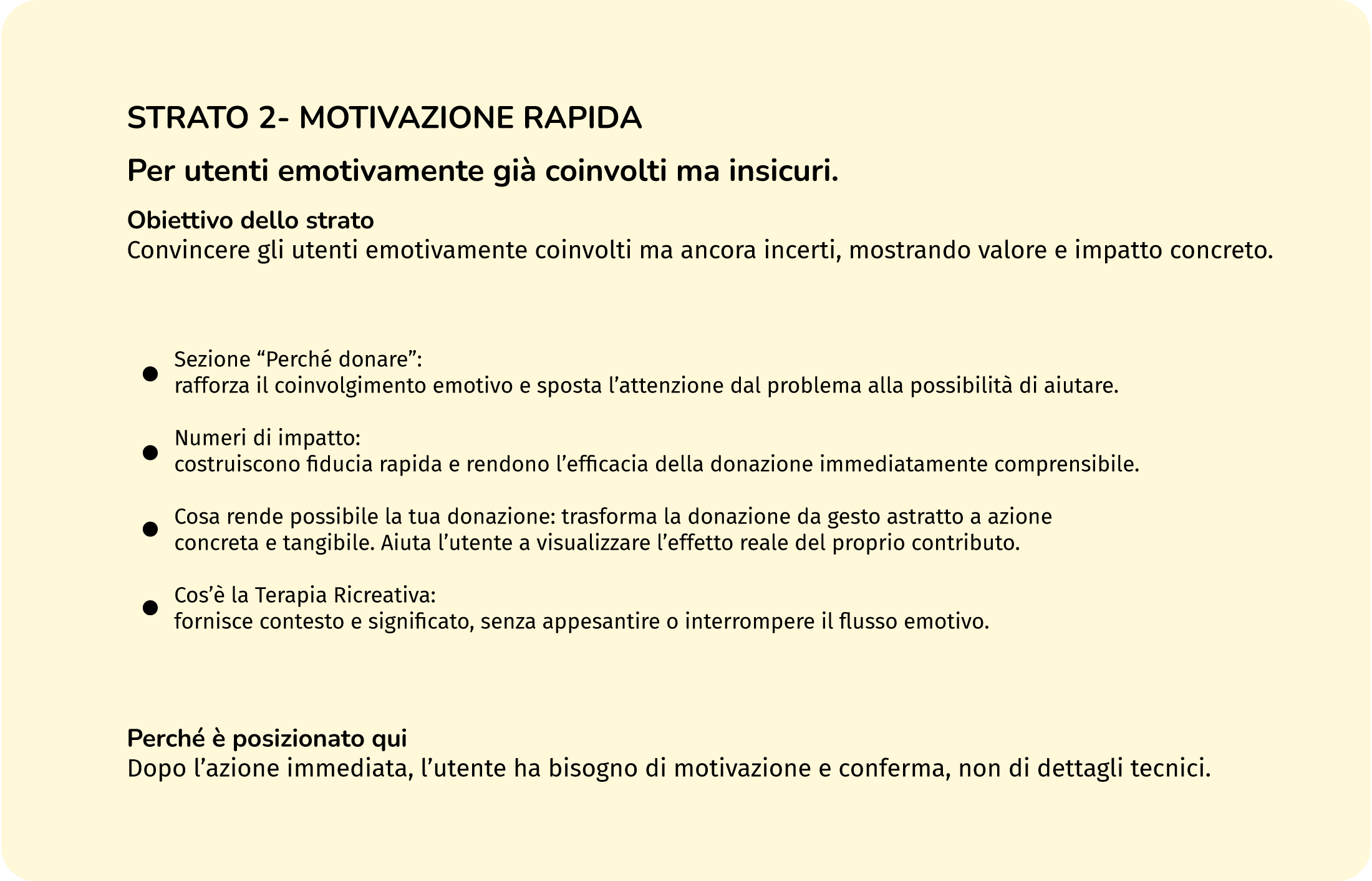UX design landing Dynamo Camp — form donazione