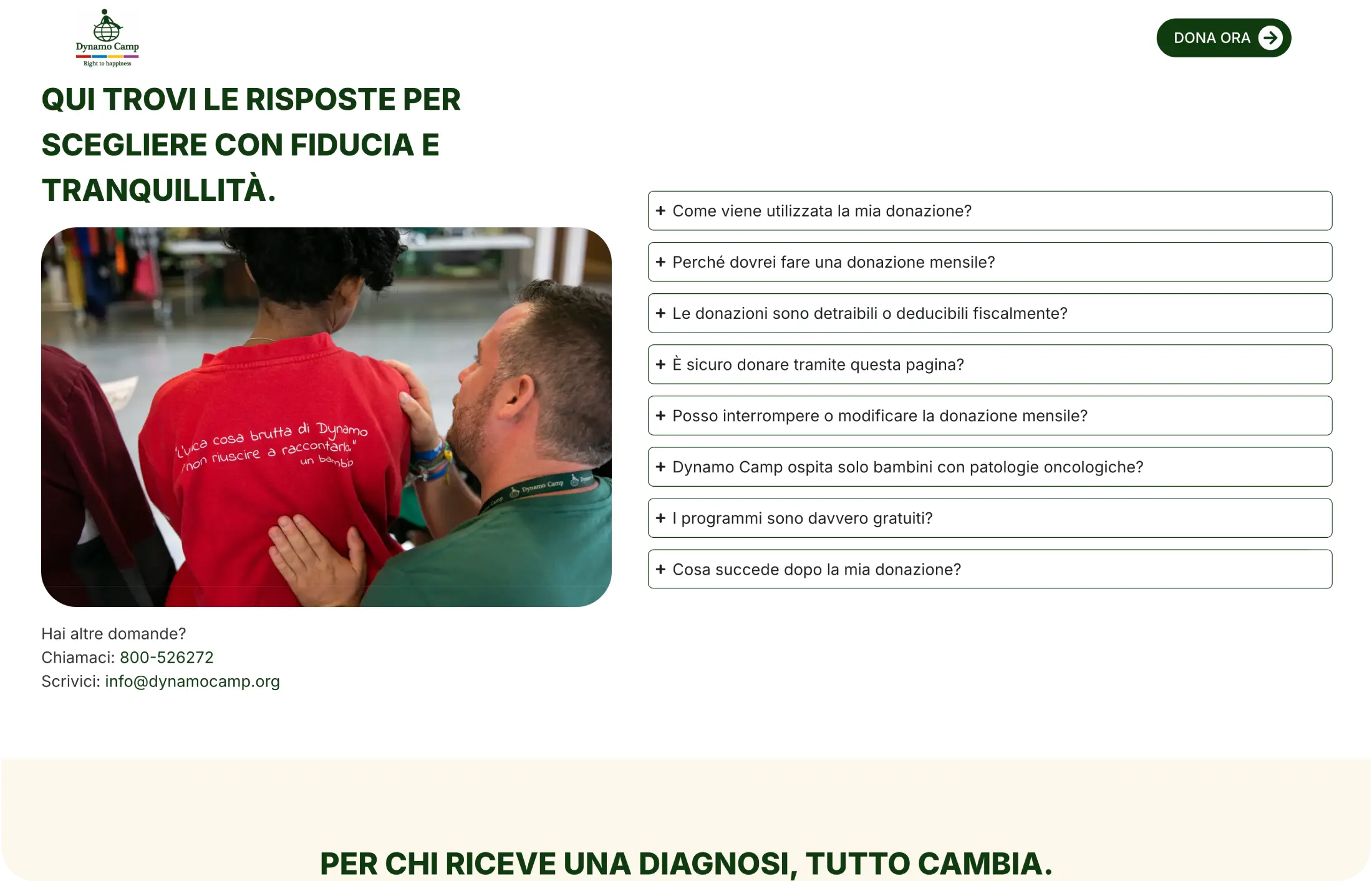 Storia Dynamo Camp — Terapia Ricreativa
